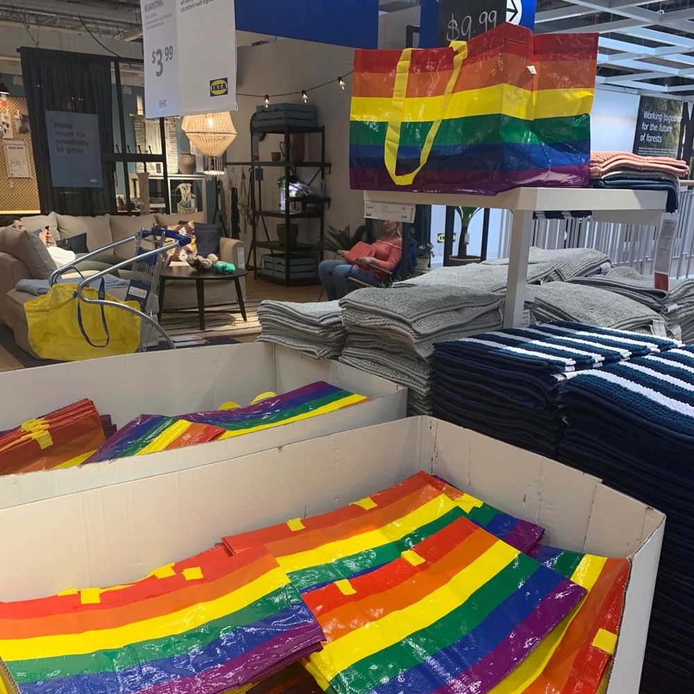 Limited Edition LGBTQ+ KVANTING Ikea bag.
